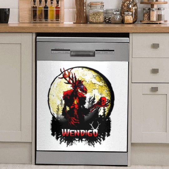 Wendigo New Monster inwalker Cryptid Evil Dish Washer Covers