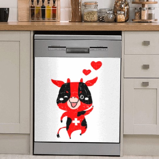 Switzerland Swiss Cow Dish Washer Covers