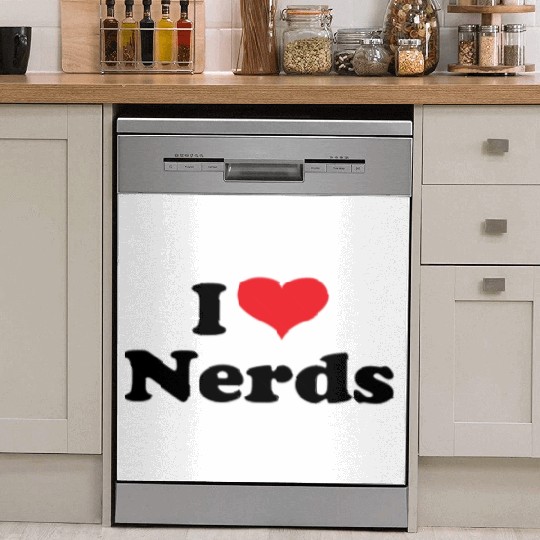Cute I Love Nerds Dish Washer Covers