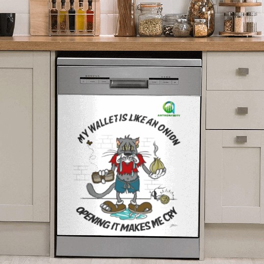 Crying Onion Wallet Humor Dish Washer Covers