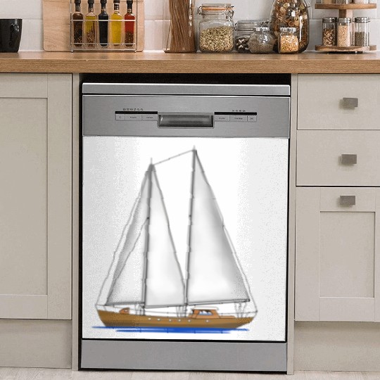 Sailing Key Largo Florida Keys Beach Sunset Dish Washer Covers