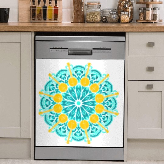 Banjo Mandala Bluegrass Mindfulness & Nature Dish Washer Covers