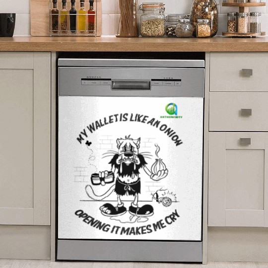 Crying Onion Wallet Humor Dish Washer Covers