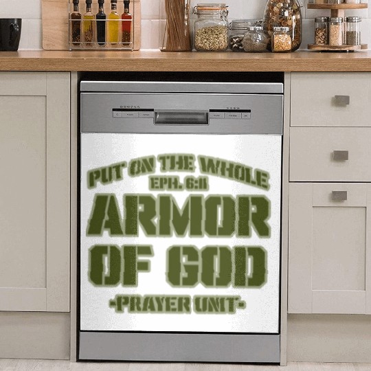Put On The Whole Armor Of God Prayer warrior Dish Washer Covers