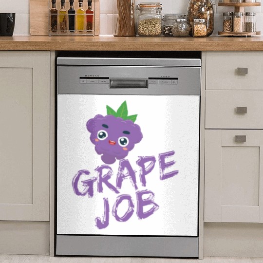 Grape Job Dish Washer Covers
