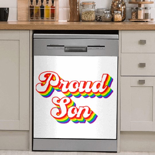 Proud Son Lgbtq Rainbow Dish Washer Covers