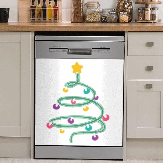 Christmas Light Christmas Tree Dish Washer Covers