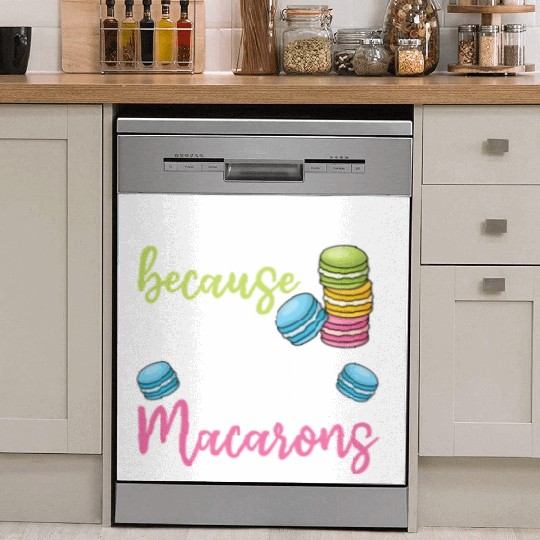 Funny Macaron Workout Ice Cream Sandwich Macaron Dish Washer Covers