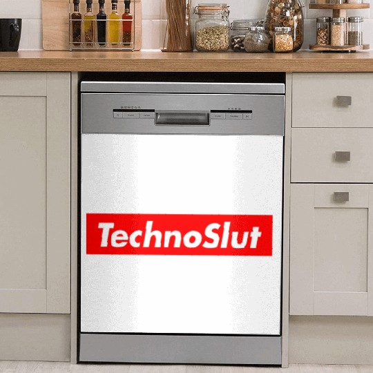 Technoslut Techno Slut Edm Rave Electro Dance Dish Washer Covers