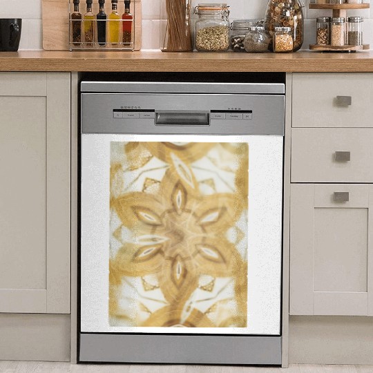 Golden Mandala Harmony Dish Washer Covers