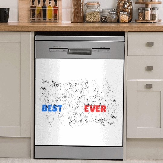 Father's day Best dad ever with US american Dish Washer Covers