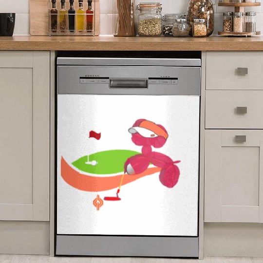 Summer Golf Balloon Dog Dish Washer Covers
