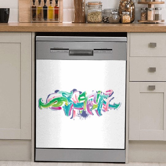 Graffiti Street Graffiti Tag Urban Graffitis Rap Dish Washer Covers