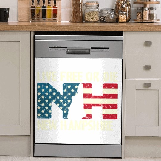 New Hampshire Patriotic Live Free Or Die Product Dish Washer Covers