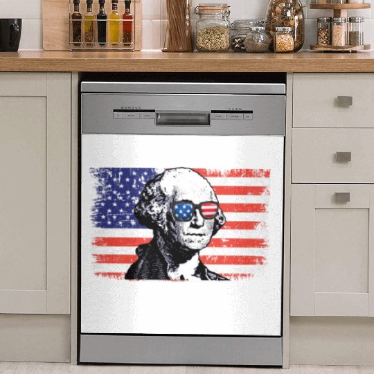 Suck it England George Washington 1776 USA Dish Washer Covers