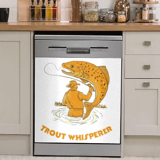 Trout Whisperer Dish Washer Covers