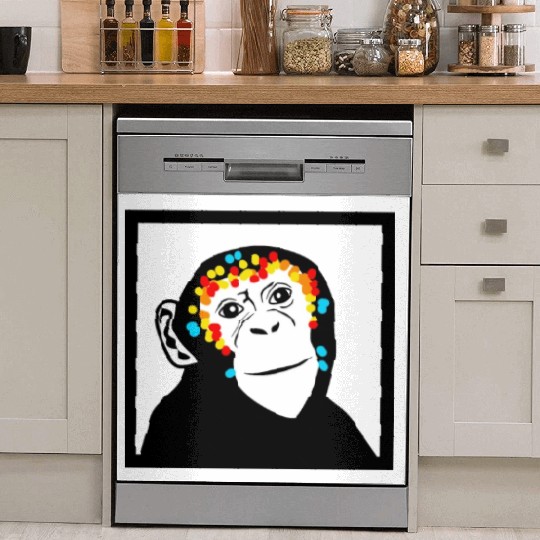 Monkey Face Monkey Monkey Dish Washer Covers