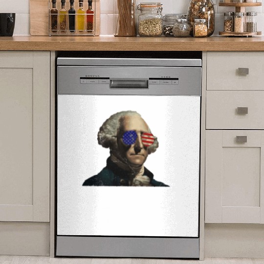 Merica George Washington Independence Day Dish Washer Covers