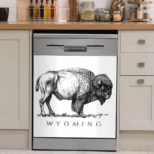 Wyoming With A Buffalo Dish Washer Covers