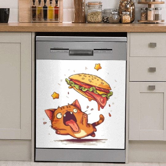 Cat and Taco A Perfectly Delicious Pair Dish Washer Covers