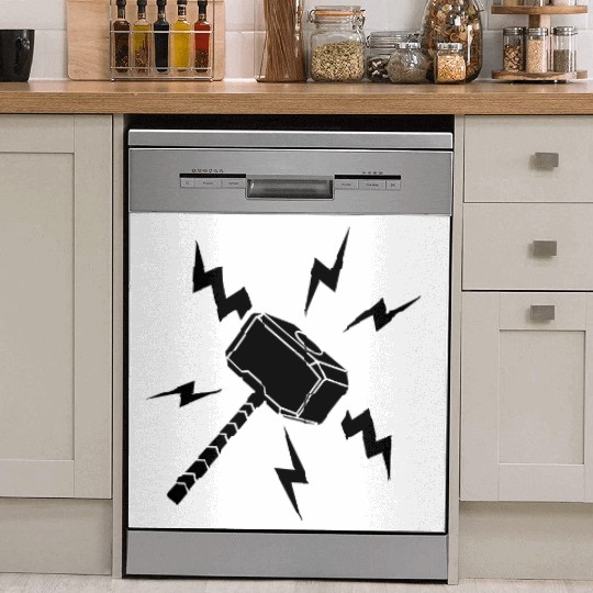 Lightning Thor hammer Dish Washer Covers