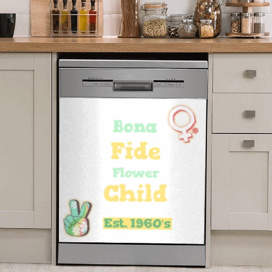 DESIGNBona Fide Flower Child Est 1960s Dish Washer Covers