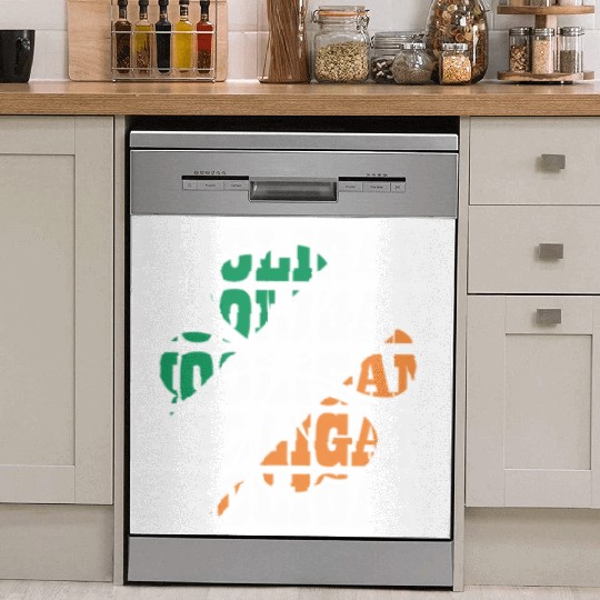 Hooligan Irish Flag Clover Leaf Dish Washer Covers