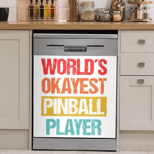 World's Okayest Pinball Player Dish Washer Covers