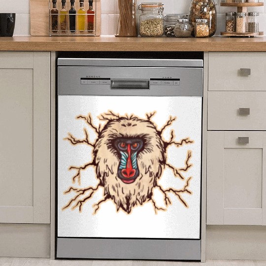 Baboon Monkey Face Dish Washer Covers