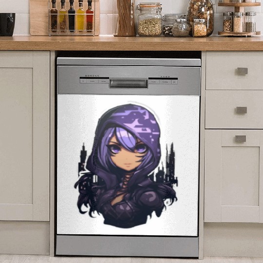Cartoon Assassin Camouflage Dish Washer Covers