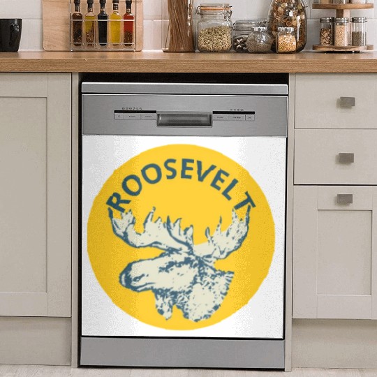 Teddy Roosevelt Bull Moose Py Dish Washer Covers