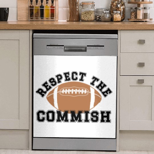 Respect the Commish Fantasy Football Commissioner Dish Washer Covers