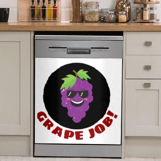 Grape Job Grape Pun Dish Washer Covers