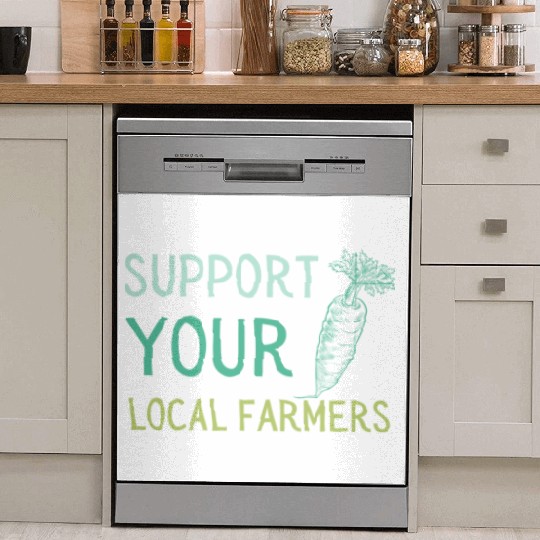 Support Local Farmers Carrot Dish Washer Covers