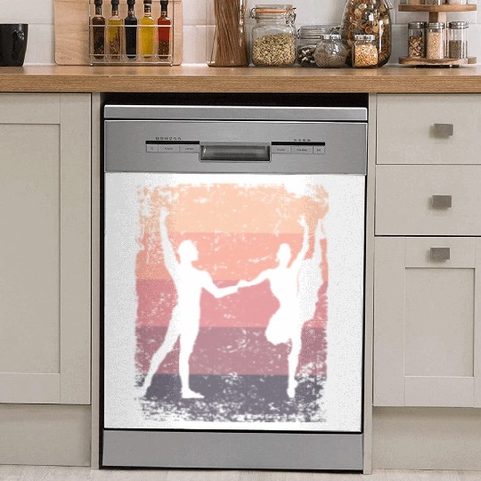 Ballet Dance Couple Vintage Ballerina Dish Washer Covers