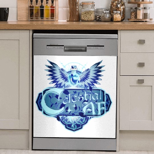 Celestial AF Healing Potion and Angel Wings Dish Washer Covers