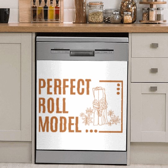 Perfect Roll Model Cinnamon Roll Mom Dad Role Mode Dish Washer Covers