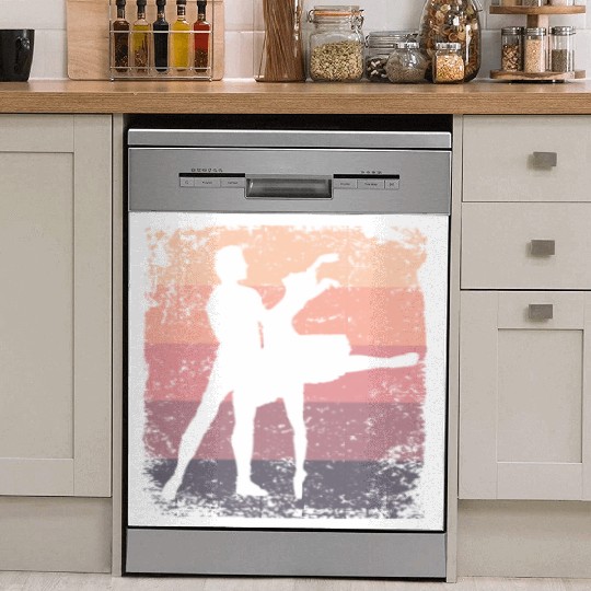Ballet Dance Couple Vintage Ballerina Dish Washer Covers