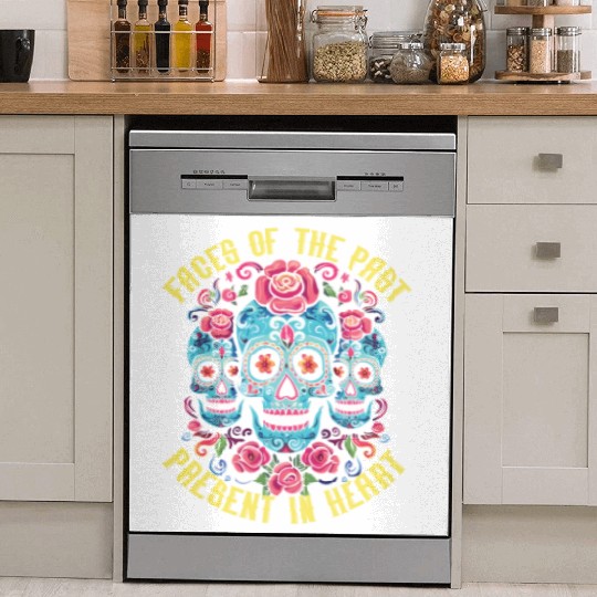 Dia De Los Muertos Sugar Skull Mexican Holiday Dish Washer Covers