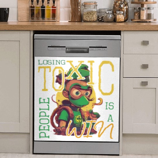 losing toxic people is a win Dish Washer Covers