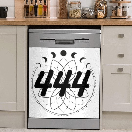 Mandala Angel Numbers 444 Moon Cycle Dish Washer Covers