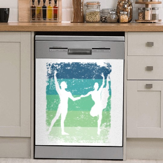 Ballet Dance Couple Vintage Ballerina Dish Washer Covers