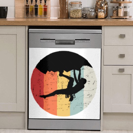 Climber Climbing Bouldering Free Climbing Dish Washer Covers