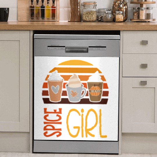 Spice Pumpkin Latte Season Fall Autumn Dish Washer Covers