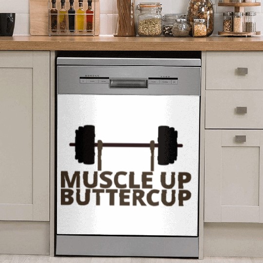 Muscle Up Buttercup 4 Dish Washer Covers