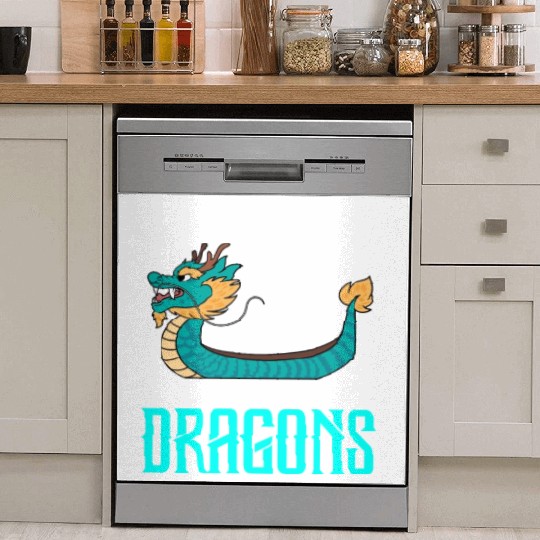 Funny Dragon Boat Racing Paddle Dish Washer Covers