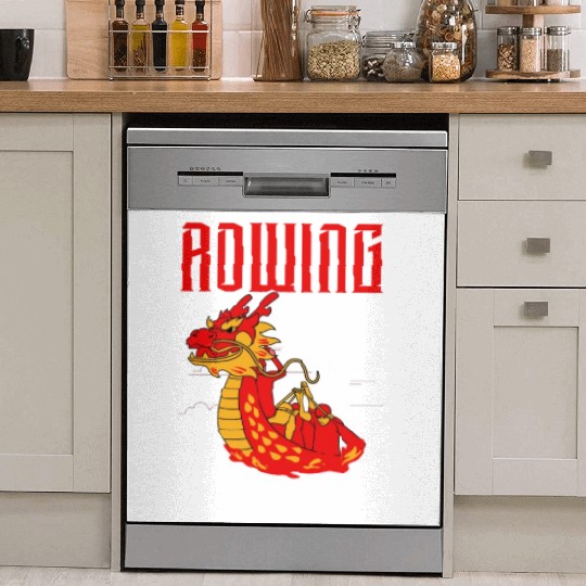 Funny Dragon Boat Racing Paddle Dish Washer Covers