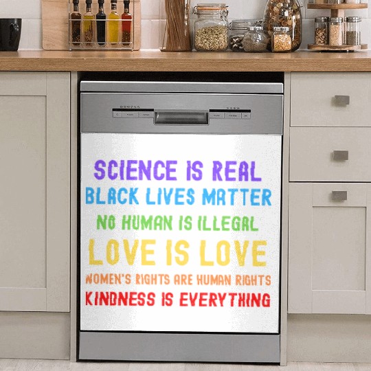 Science Is Real Black Lives Matter Dish Washer Covers