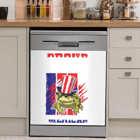 Proud To Be Merica Frog Dish Washer Covers