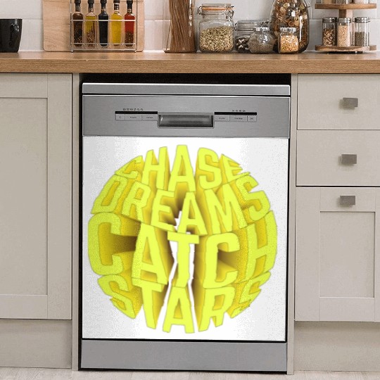 Circle typography Dish Washer Covers